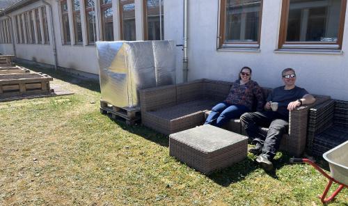 Fertigstellung der Hochbeete 07.04.26