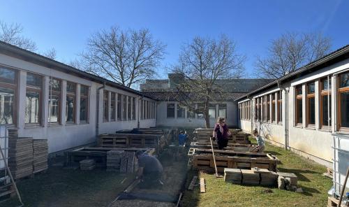 Fertigstellung der Hochbeete 07.04.26